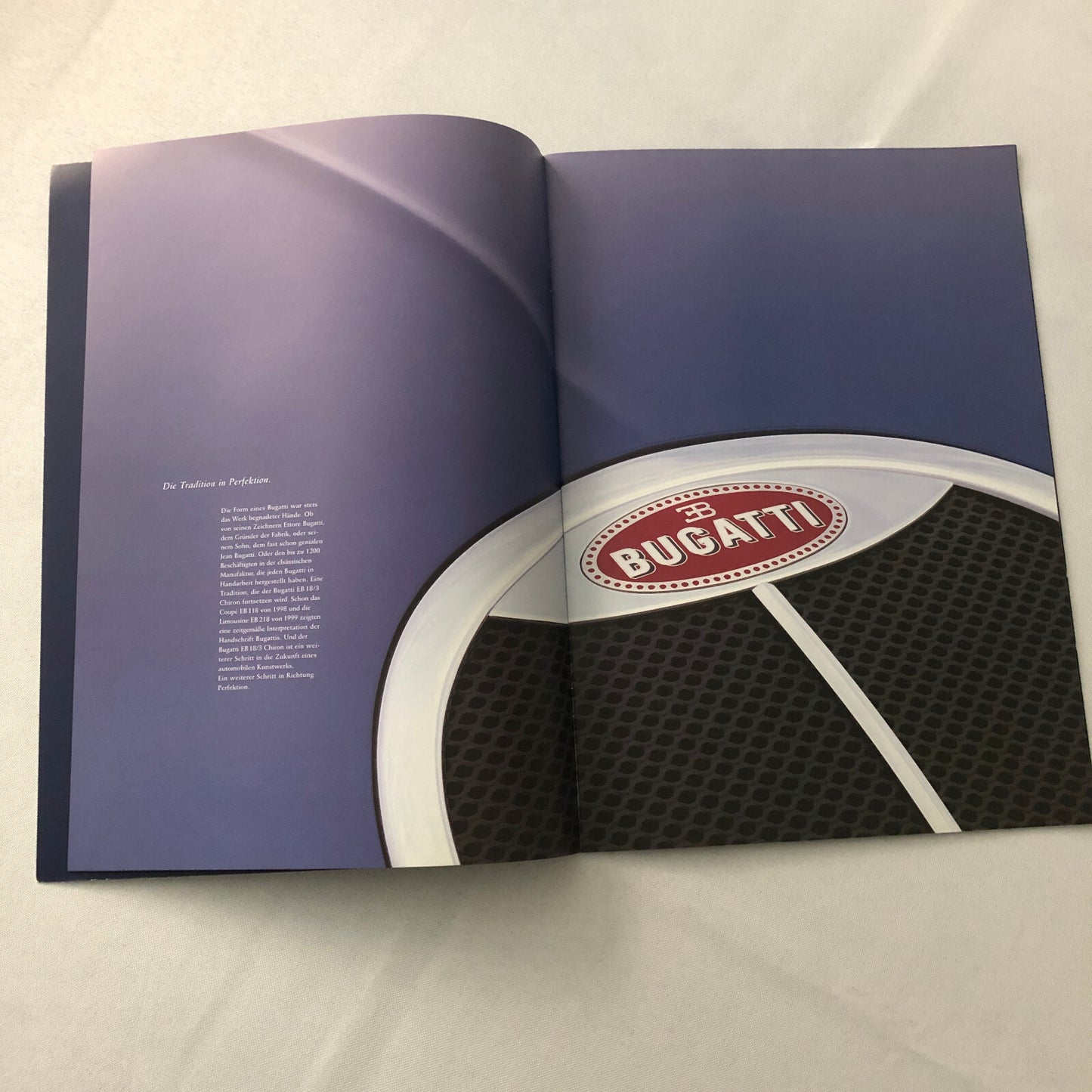 Bugatti Chiron EB 18/3 Concept Car Sales Brochure Catalog