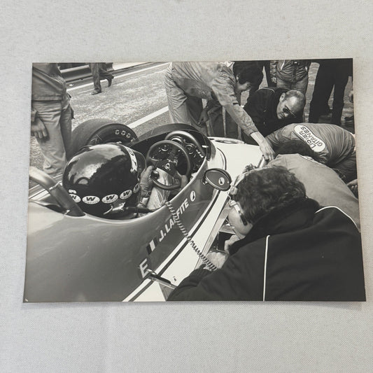 Jacques Laffite Racing Driver DPPI Press Photo Photograph Print Vintage