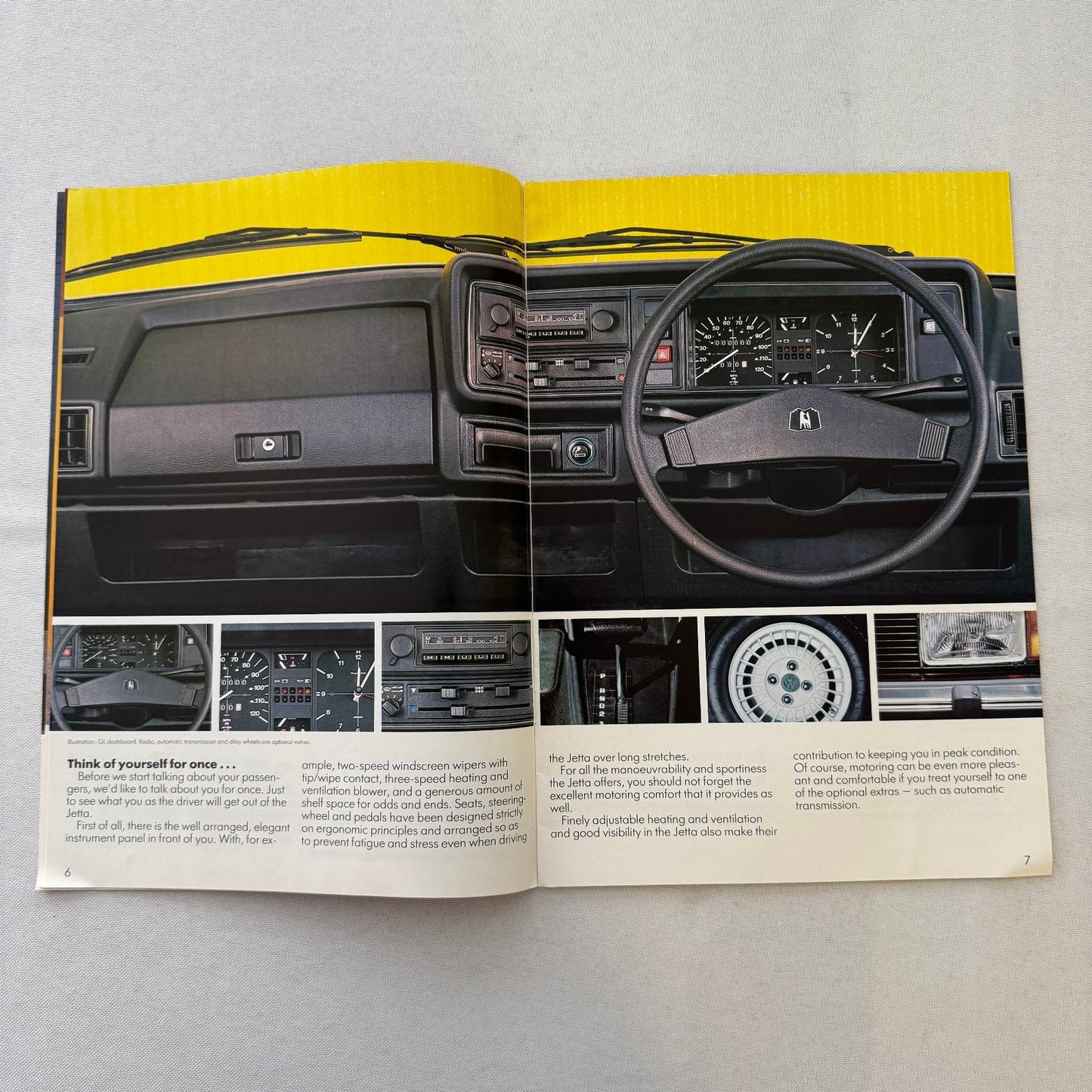 1982 Volkswagen Jetta Sales Brochure Catalog Advertising VW Jetta