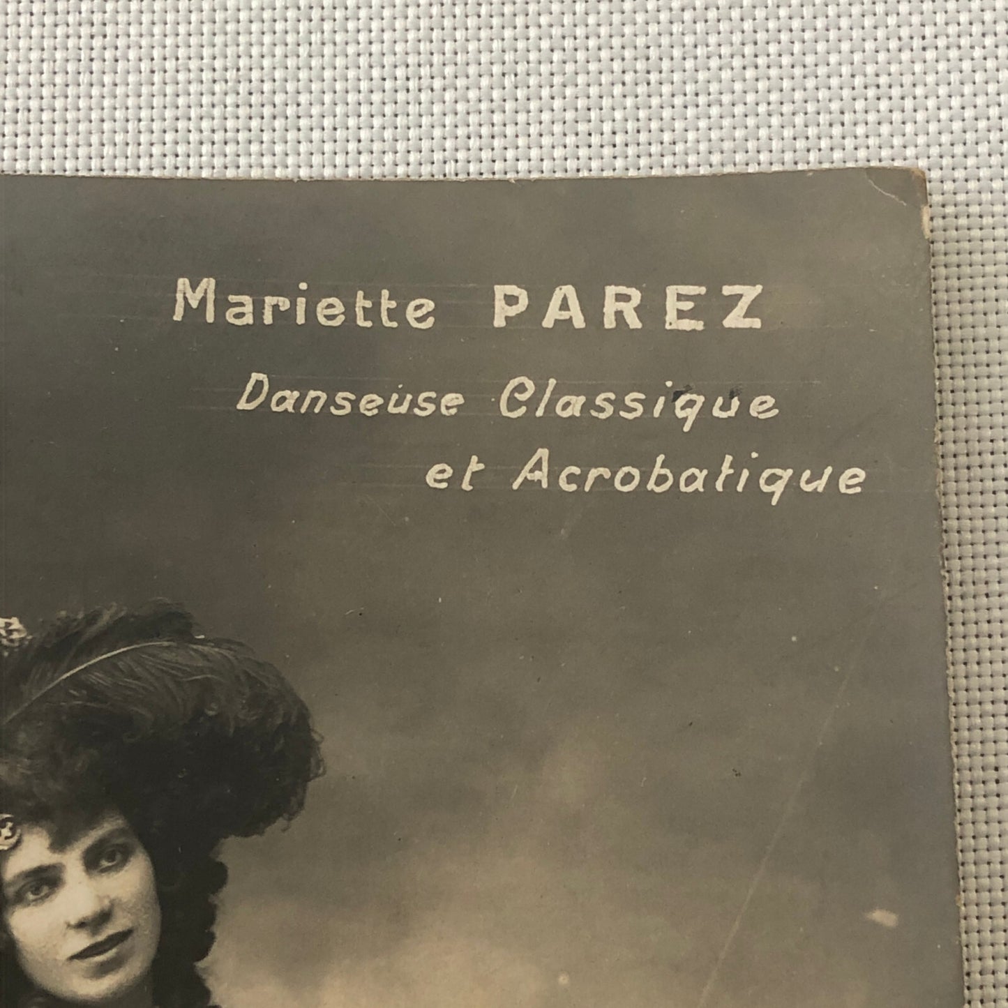 Circus Performer Dancer Acrobat French RPPC Real Photo Postcard Mariette Parez