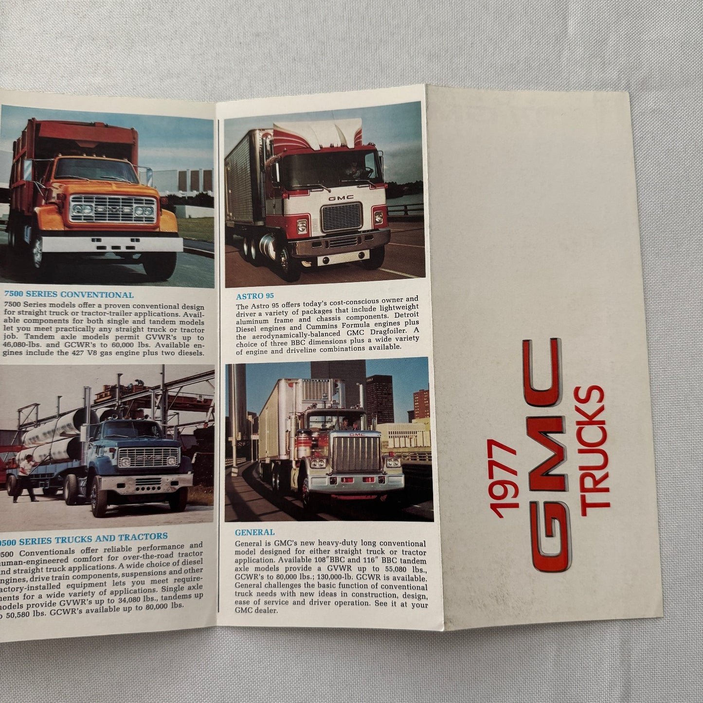 1977 GMC Truck Sales Brochure Catalog PIckup Suburban Van Casa Grande Camper +