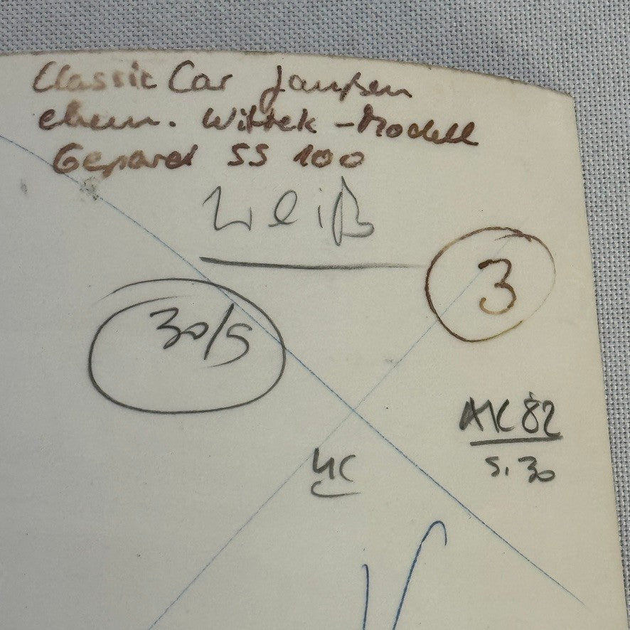 Vintage Kit Car Photo Jaguar SS100 Replica Replicar Volkswagen Based Photograph