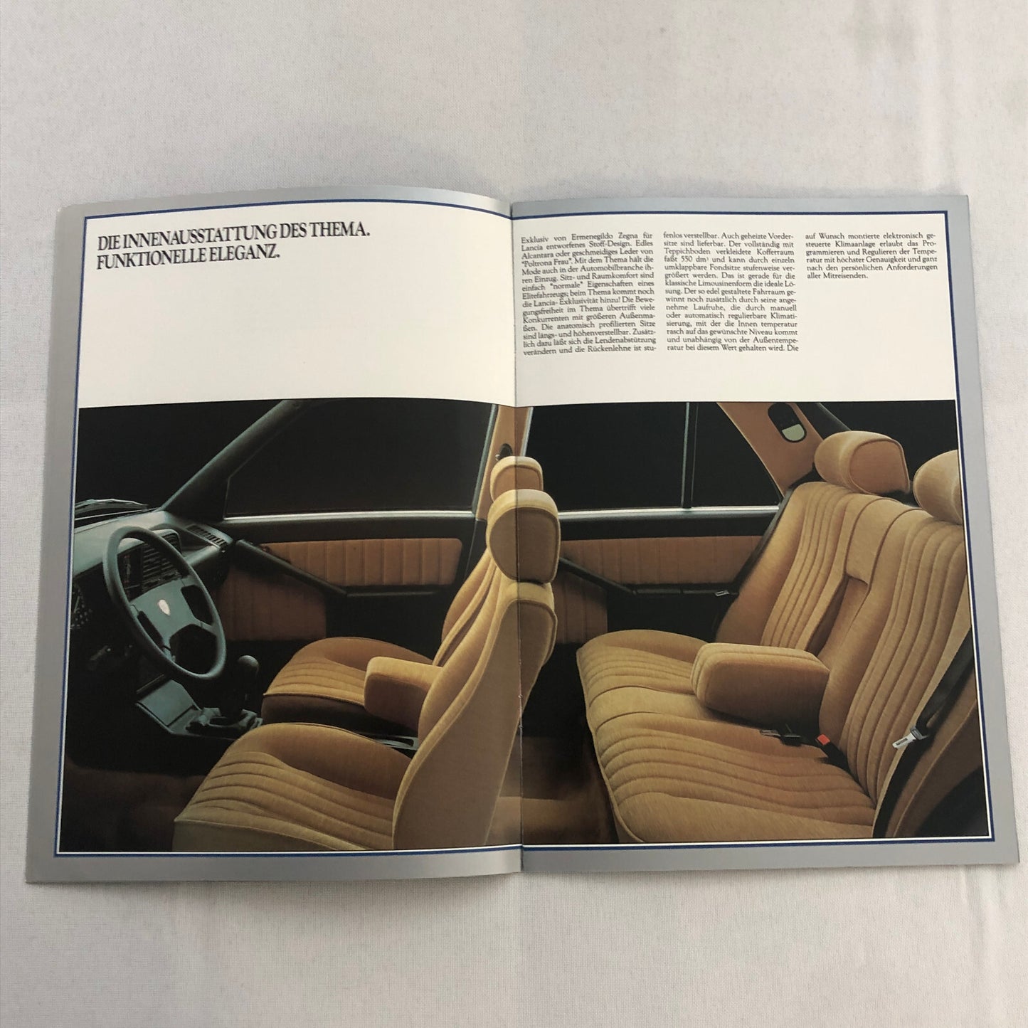 Lancia Thema Car Sales Brochure Catalog German Turbo V6 i.e.