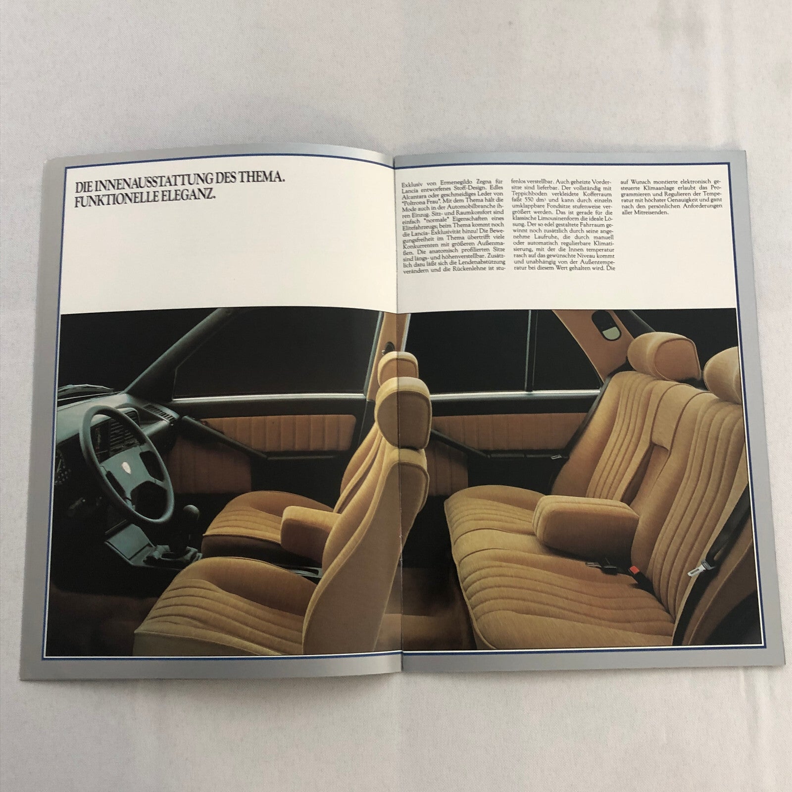 Lancia Thema Car Sales Brochure Catalog German Turbo V6 i.e.