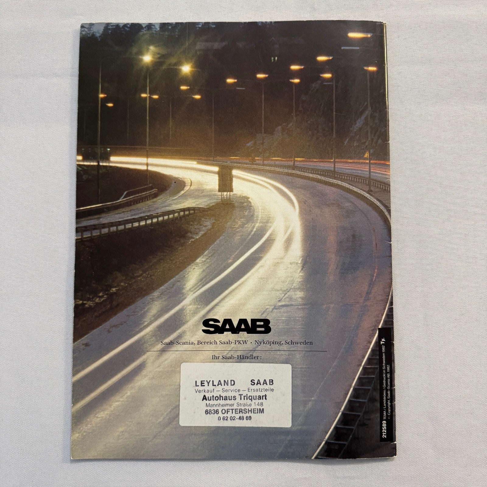 1983 Saab 99 Car Sales Brochure Catalog Advertising Vintage GERMAN Language