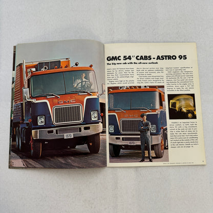 1970 GMC Heavy Duty and Medium Duty Truck Sales Brochure Catalog Astro Vintage