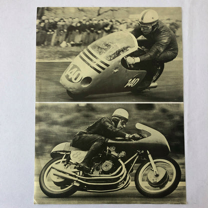John Surtees Racing Magazine Clipping Photo Lot of 4 - Ferrari Motorcycle + 