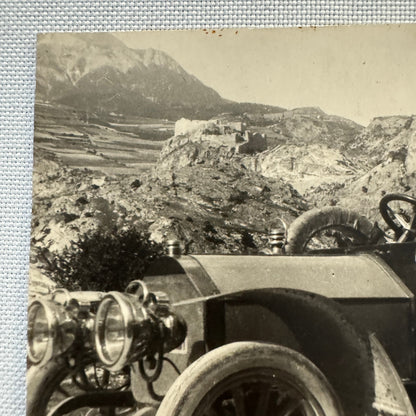 Vintage Photograph Photo People in Early Antique Automobile