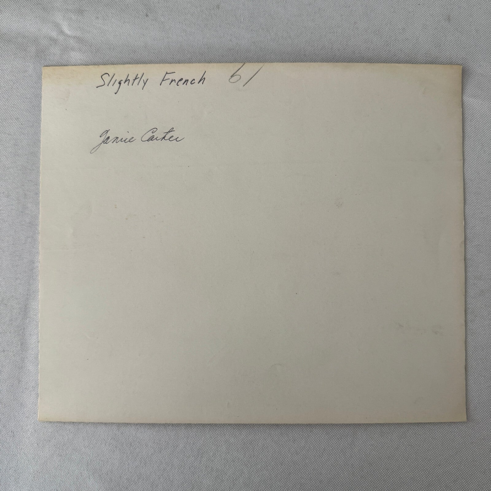 Vintage Movie Film Photo Photograph Slightly French