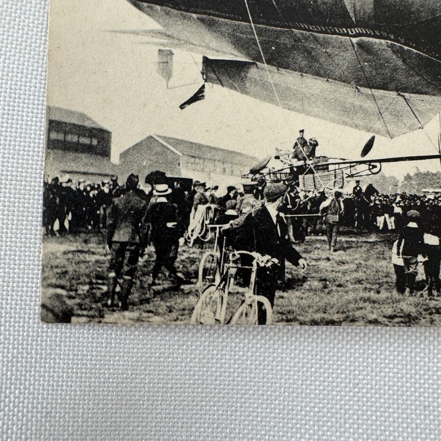 Vintage Zeppelin Airship Dirigible Postcard Post Card French Nulli Secundus