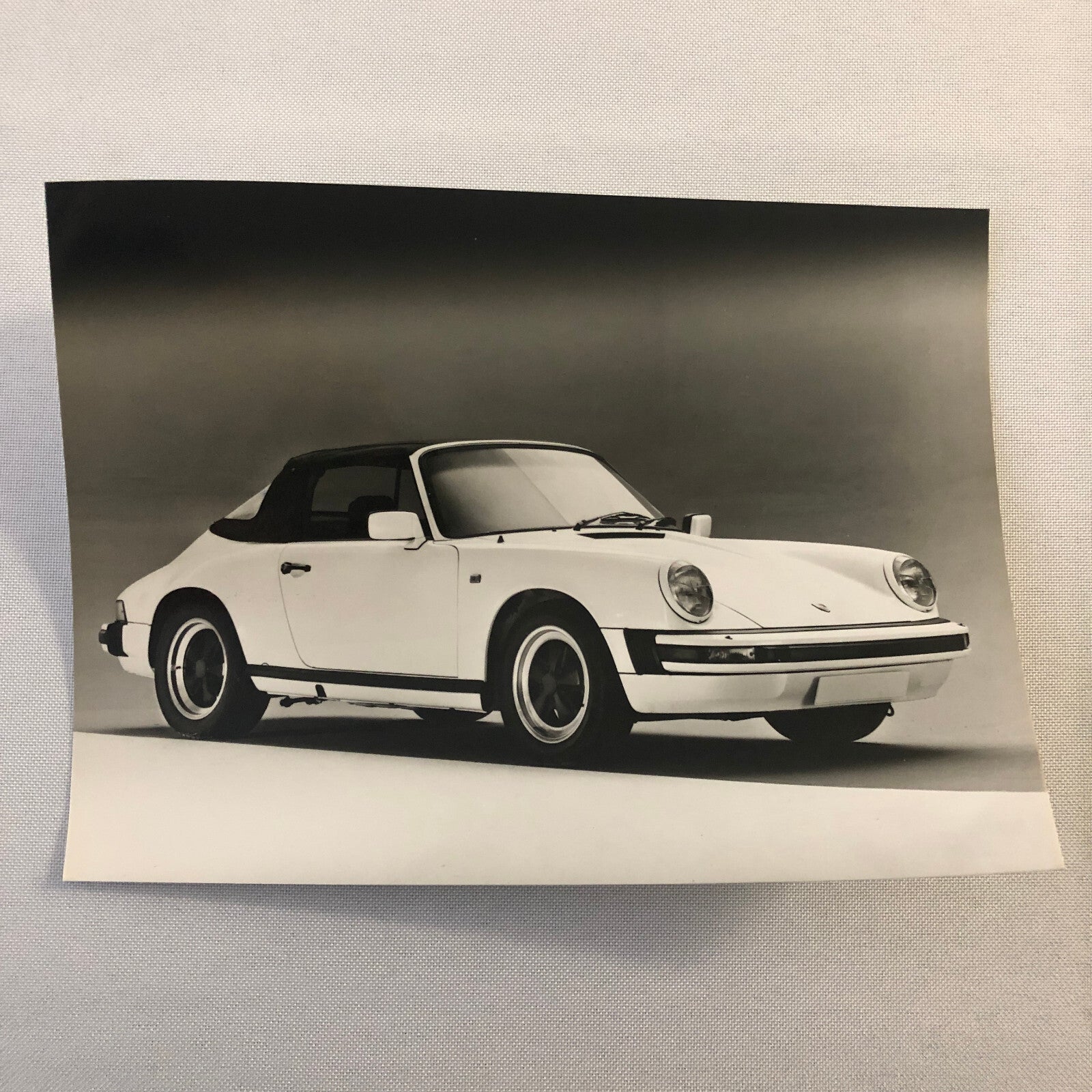 Vintage Porsche 911 SC Cabriolet Convertible Werkfoto Press Photo Photograph