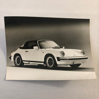 Vintage Porsche 911 SC Cabriolet Convertible Werkfoto Press Photo Photograph