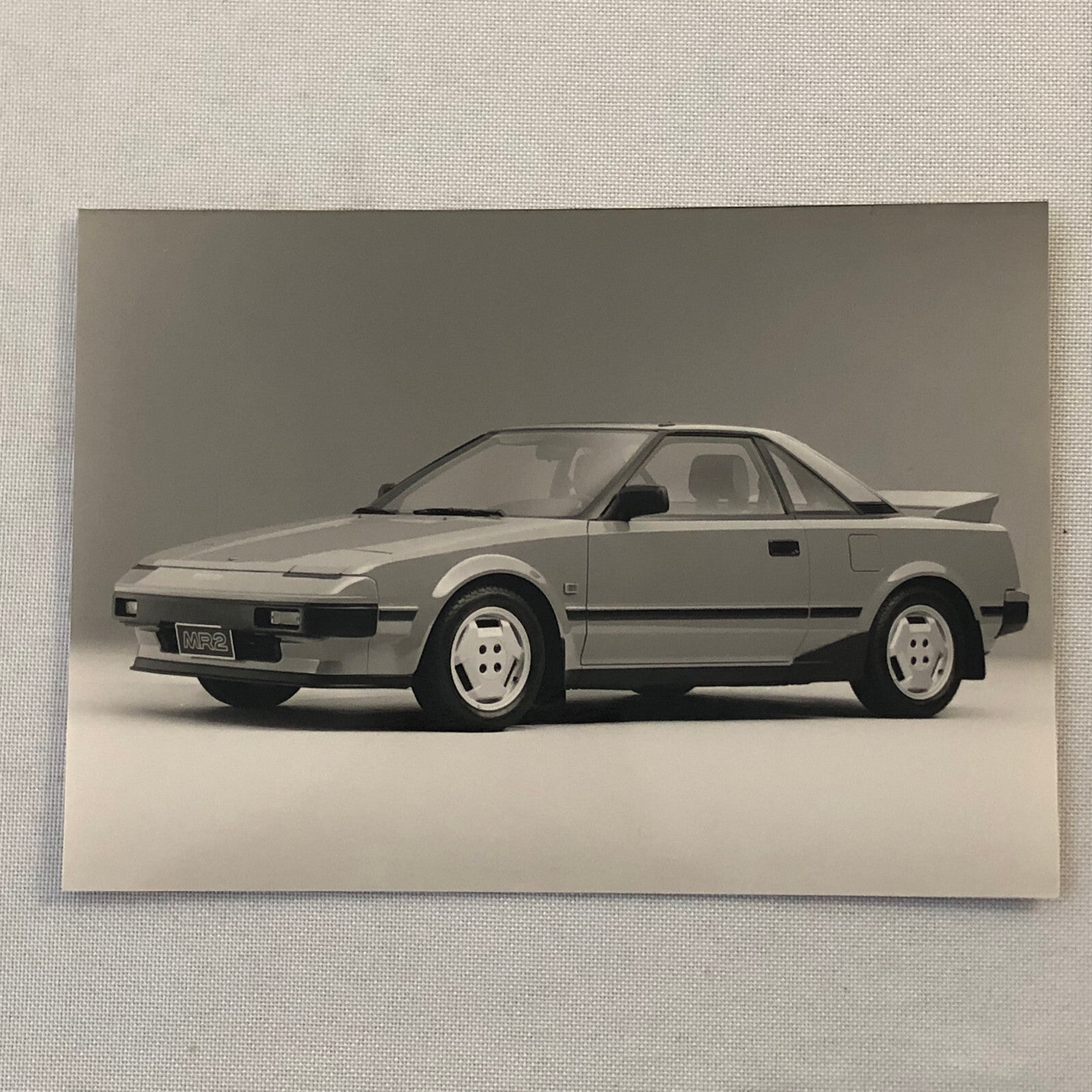 Vintage Toyota MR2 Car Factory Press Photo Photograph German Text European