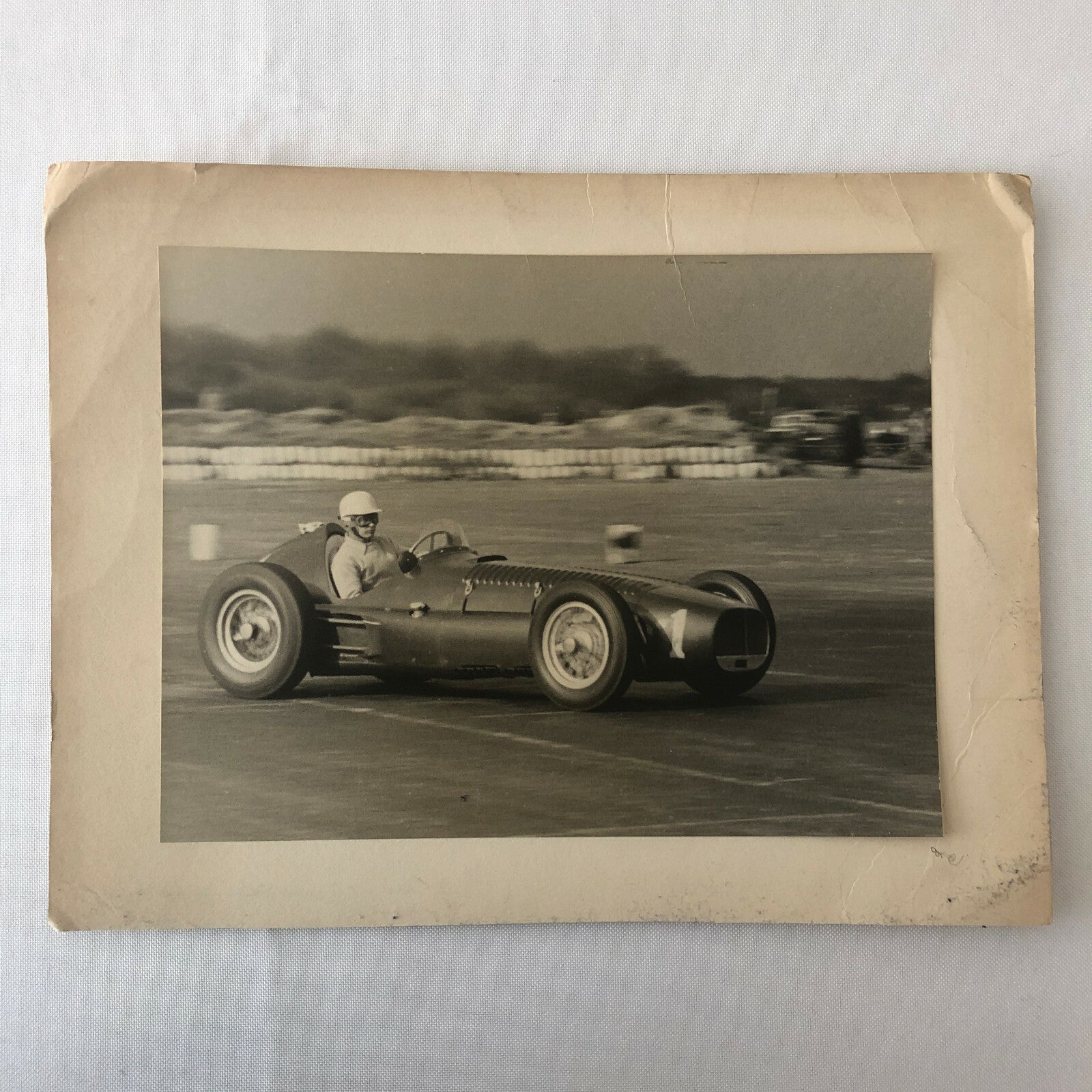 Vintage BRM 1954 Racing Photo Photograph Ron Flockhart Snetterton Spring Meet 