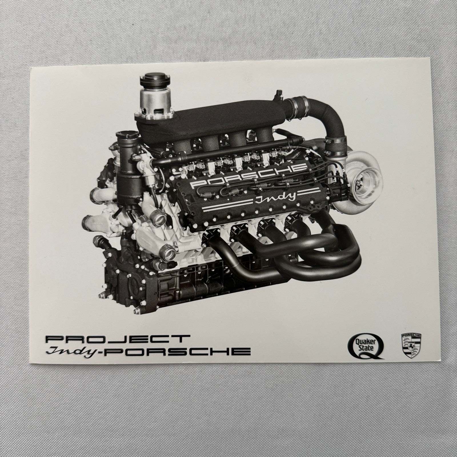 Porsche Quaker State Indy Car Racing Engine Factory Press Photo Photograph