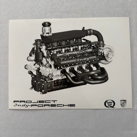 Porsche Quaker State Indy Car Racing Engine Factory Press Photo Photograph