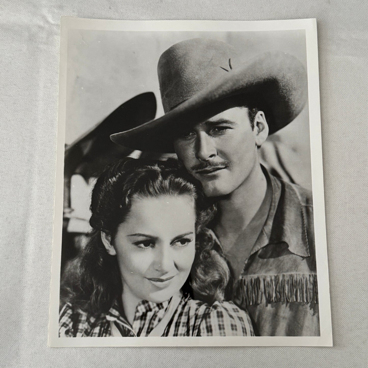 Vintage Movie Still Photo Photograph Errol Flynn Olivia de Havilland Dodge City