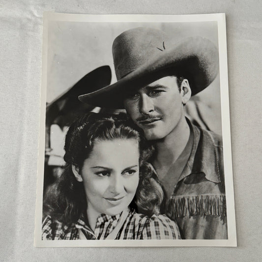 Vintage Movie Still Photo Photograph Errol Flynn Olivia de Havilland Dodge City