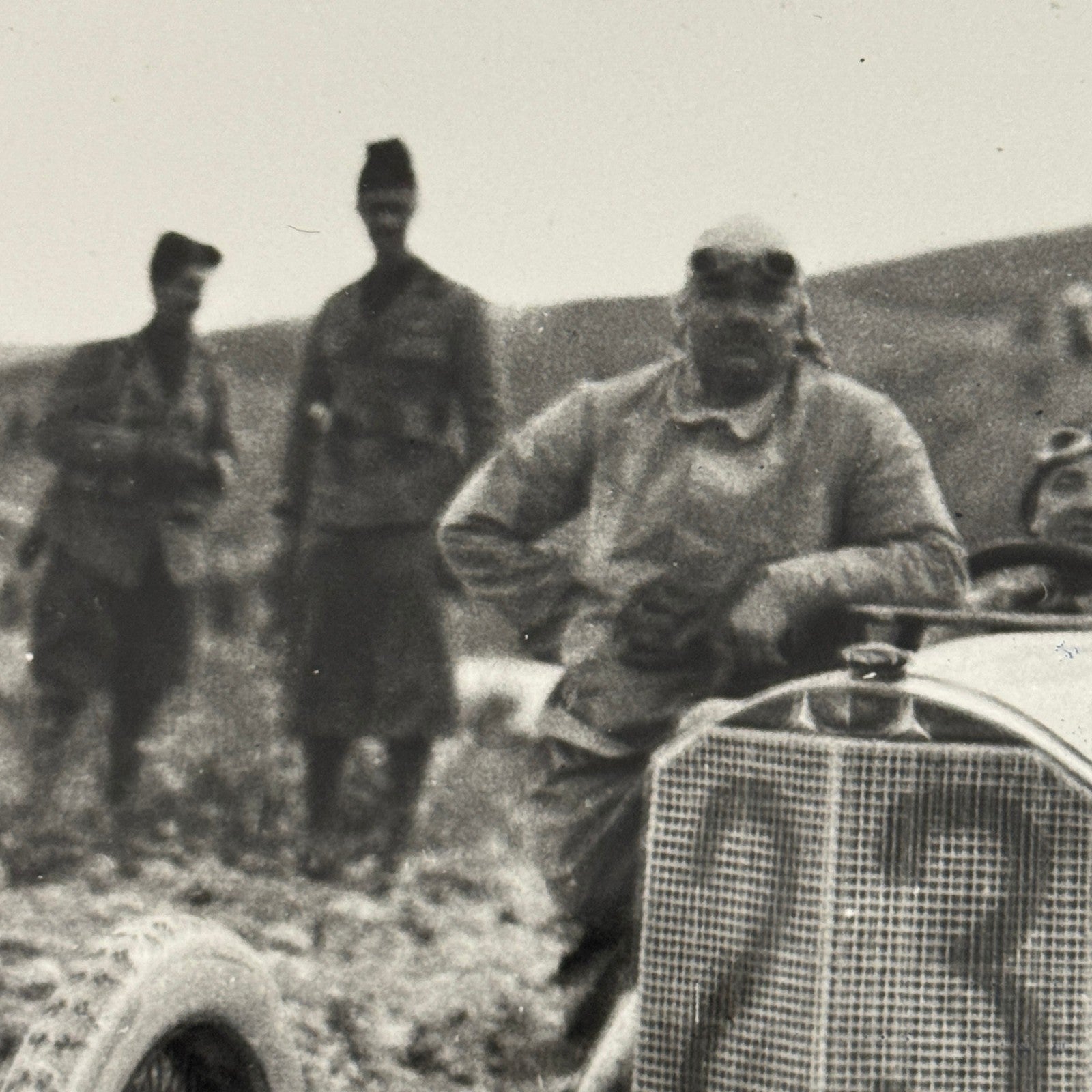 Vintage Benz Racing Photo Photograph Print Porsche Werkfoto Stamp Modern Print