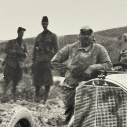 Vintage Benz Racing Photo Photograph Print Porsche Werkfoto Stamp Modern Print