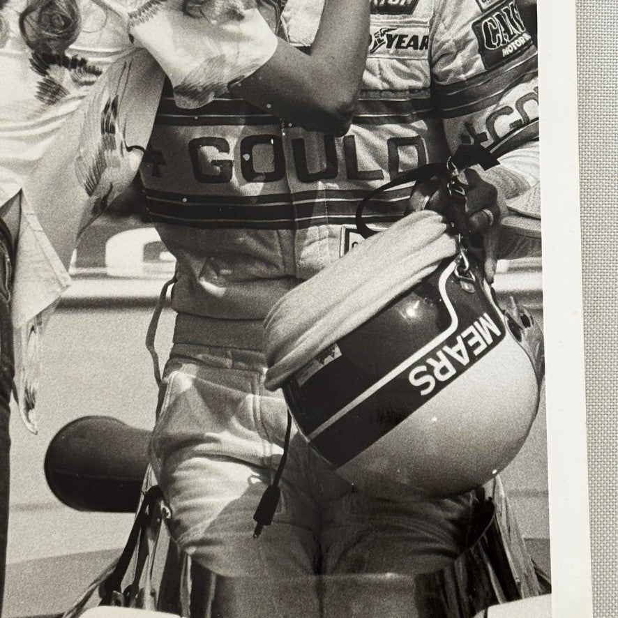 Racing Driver Photo Photograph Rick Mears Motorsport Vintage