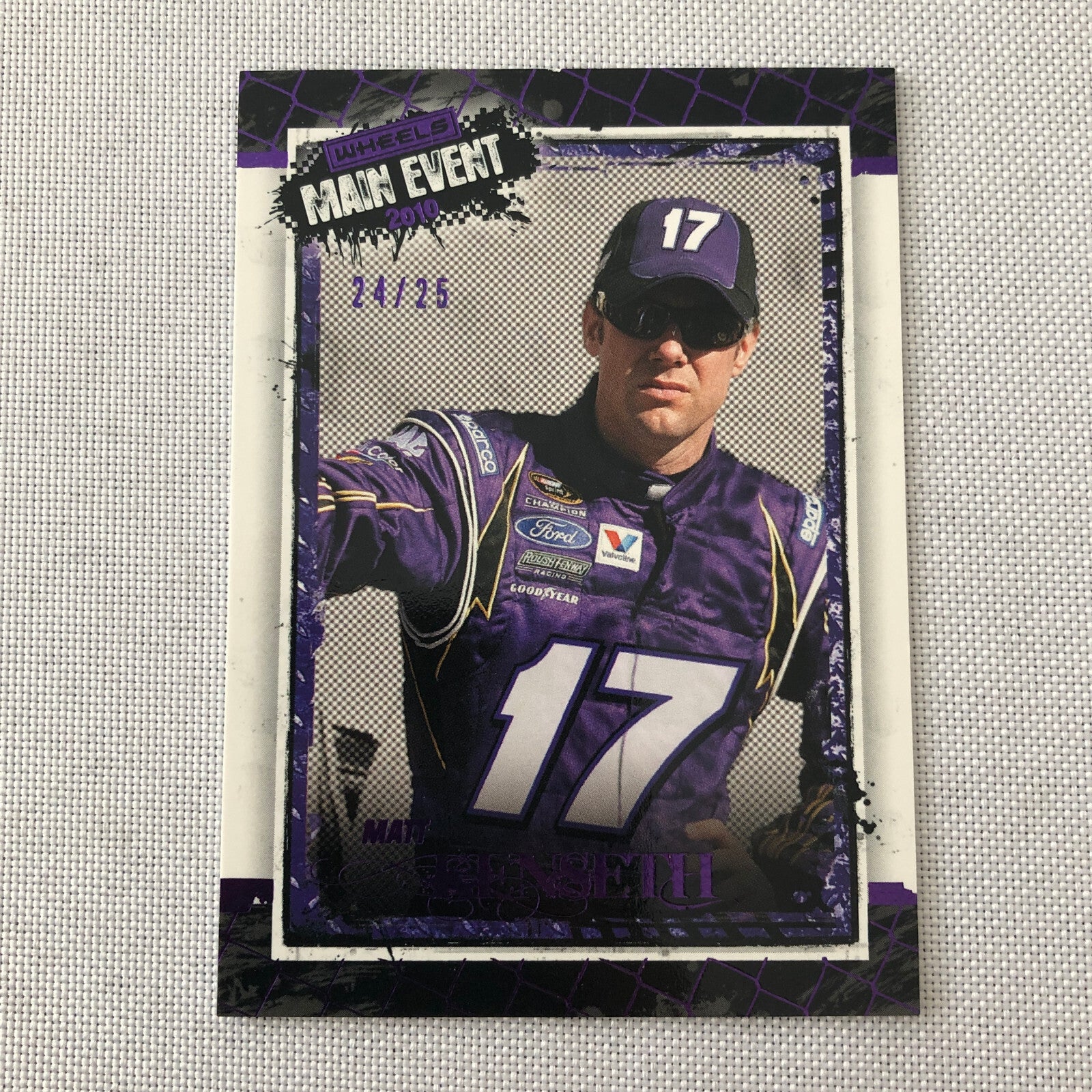 2010 Wheels Main Event Purple Parallel Nascar # 24/25 Matt Kenseth Racing