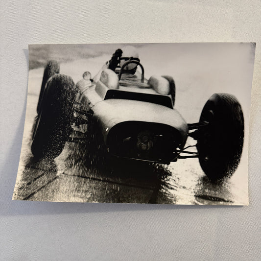 Vintage Racing Car Photo Photograph Dr Benno Muller Stamp Porsche