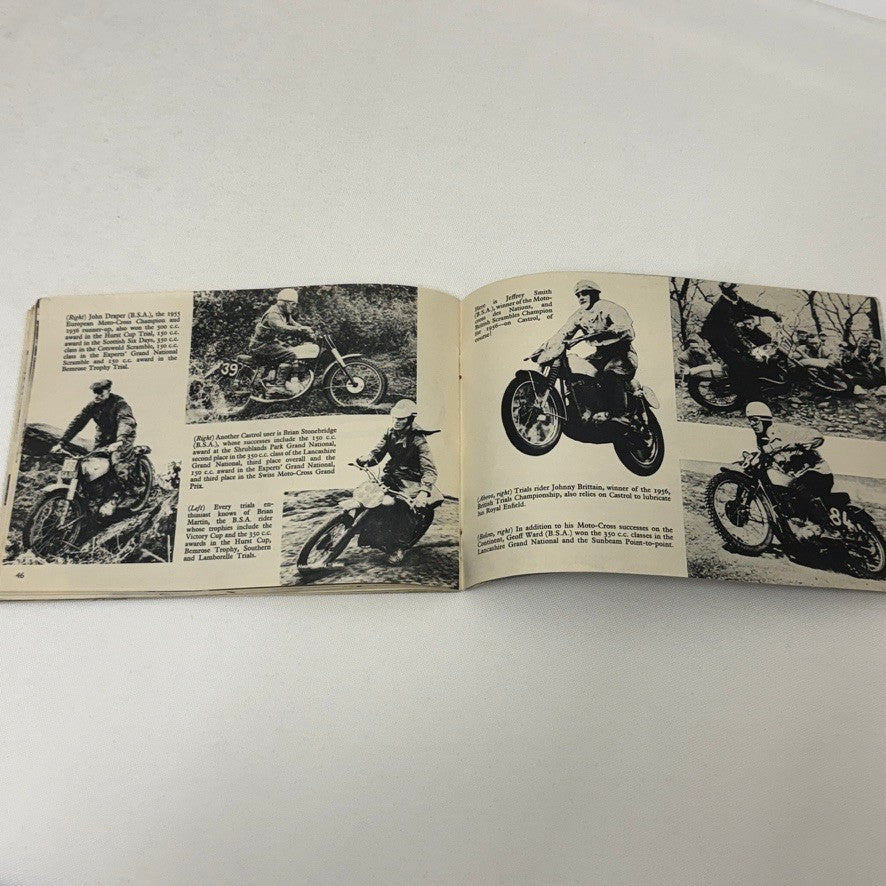 1956 Castrol Racing Achievements Brochure Grand Prix Motorcycle Aston Martin +