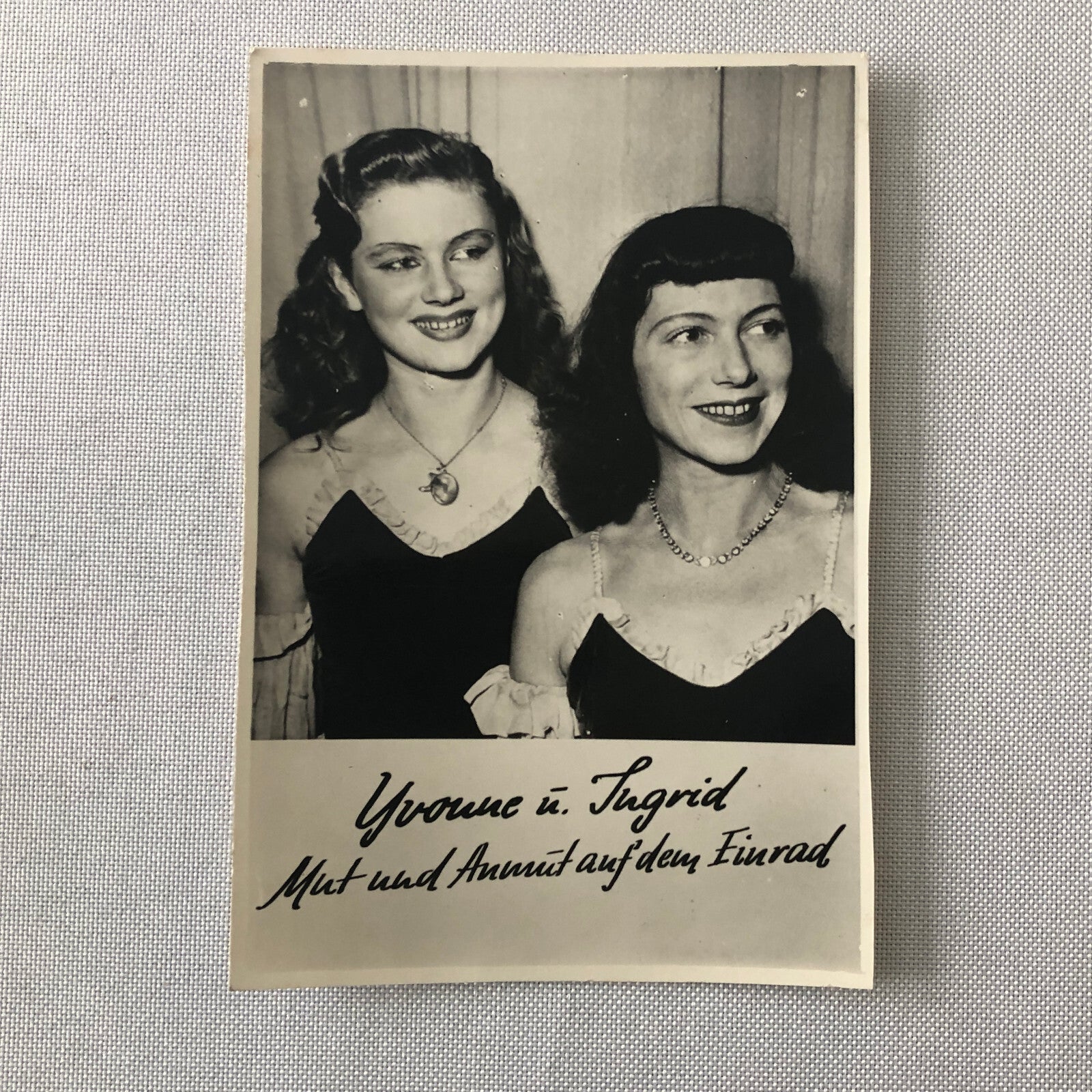Circus Performer Acrobat Photo Photograph Yvonne and Ingrid Vintage