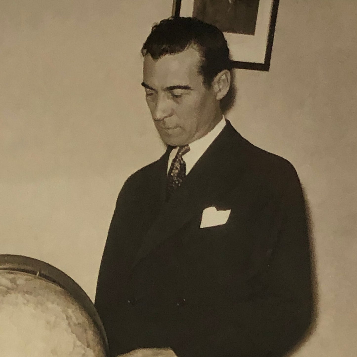Press Photo Photograph Aviator James L Mattern Record Holder Underwood Photo