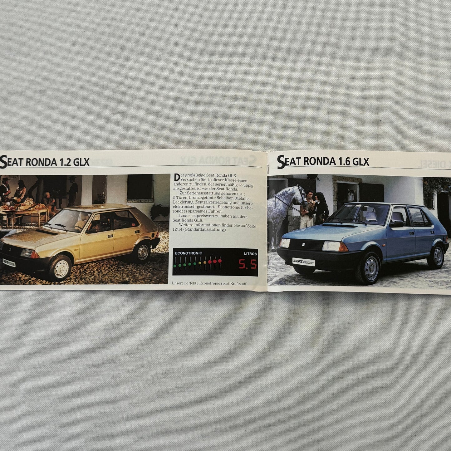 1984 Seat Ronda Press Kit German Text European Brochure Photos