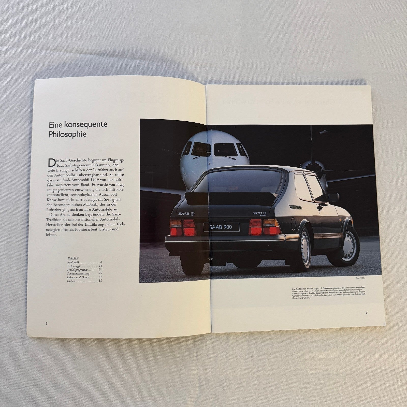 1993 Saab 900 Car Sales Brochure Catalog Saab 900 Cabriolet Turbo 16S GERMAN
