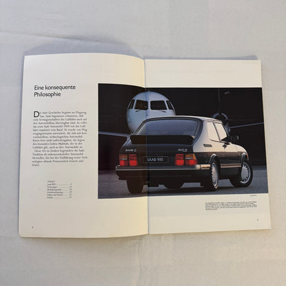 1993 Saab 900 Car Sales Brochure Catalog Saab 900 Cabriolet Turbo 16S GERMAN