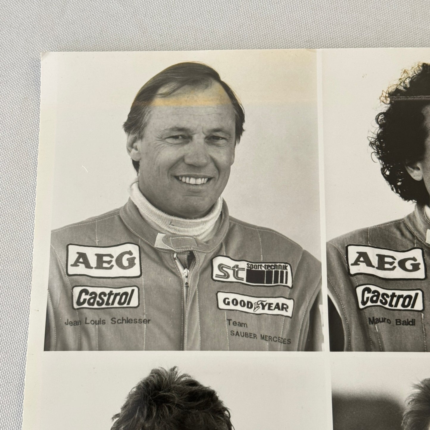 Sauber Mercedes Racing Driver Photo Michael Schumacher Jochen Mass Frentzen