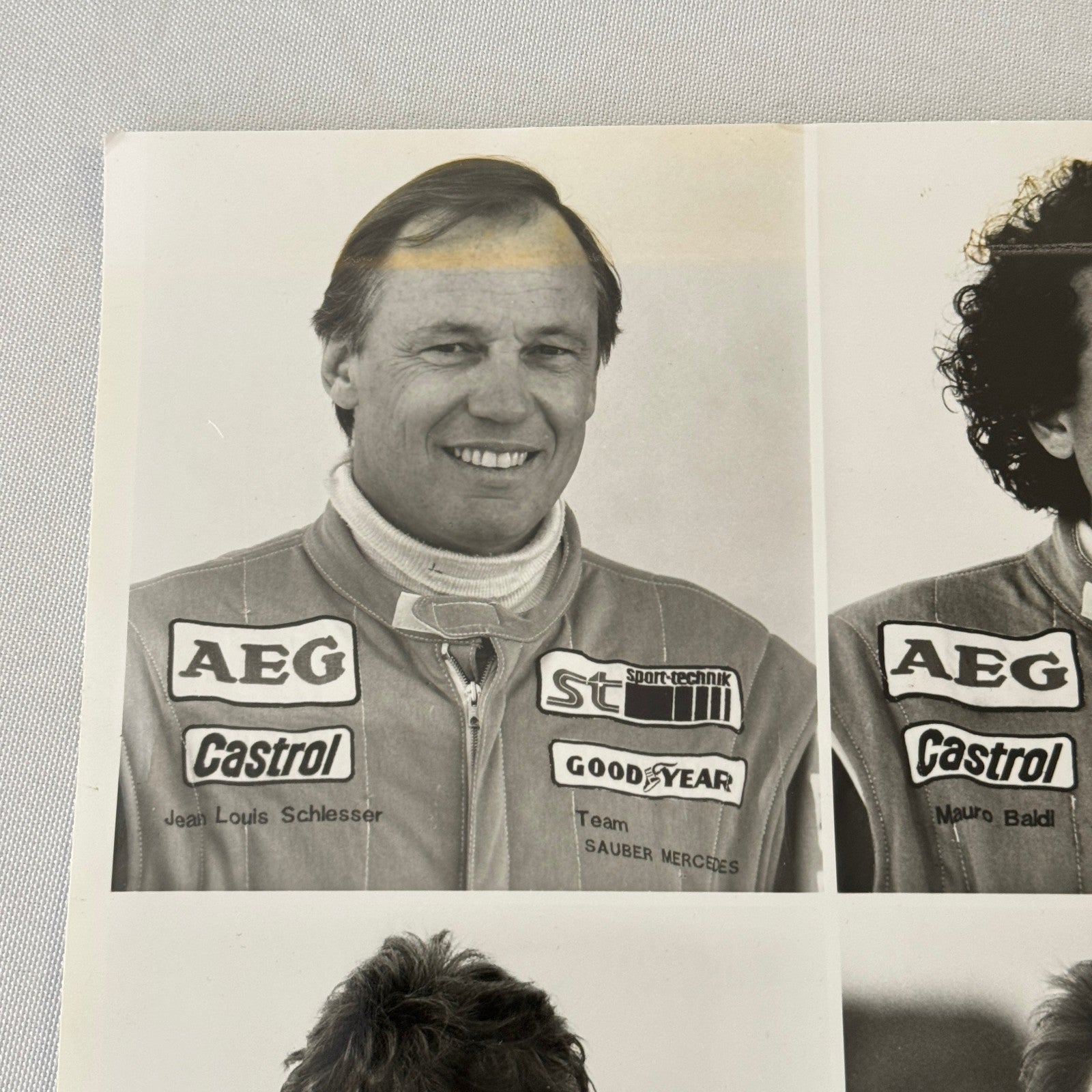 Sauber Mercedes Racing Driver Photo Michael Schumacher Jochen Mass Frentzen