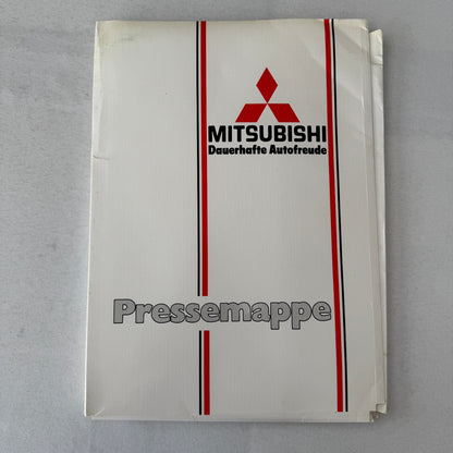 Vintage Mitsubishi Car Press Kit Photos Brochure Galant Lancer Turbo Colt GERMAN