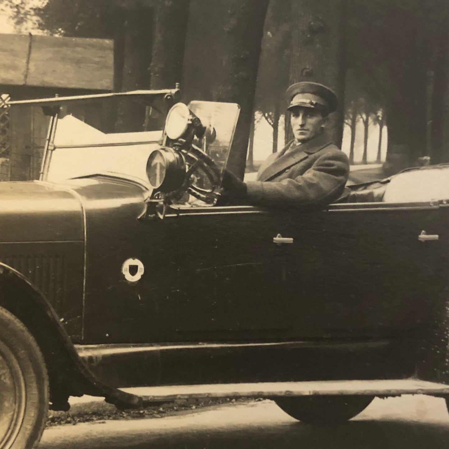 Vintage Photo Photograph Print Man in Car Automobile Germany - Tag AL22SM1