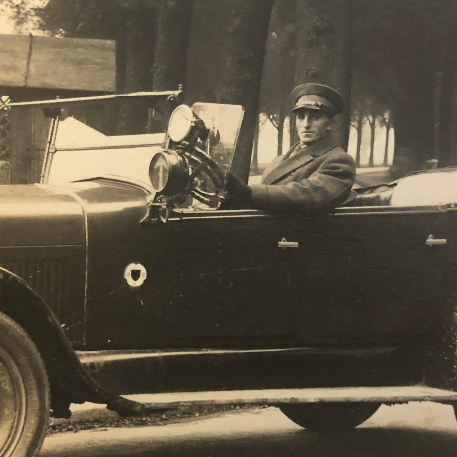 Vintage Photo Photograph Print Man in Car Automobile Germany - Tag AL22SM1