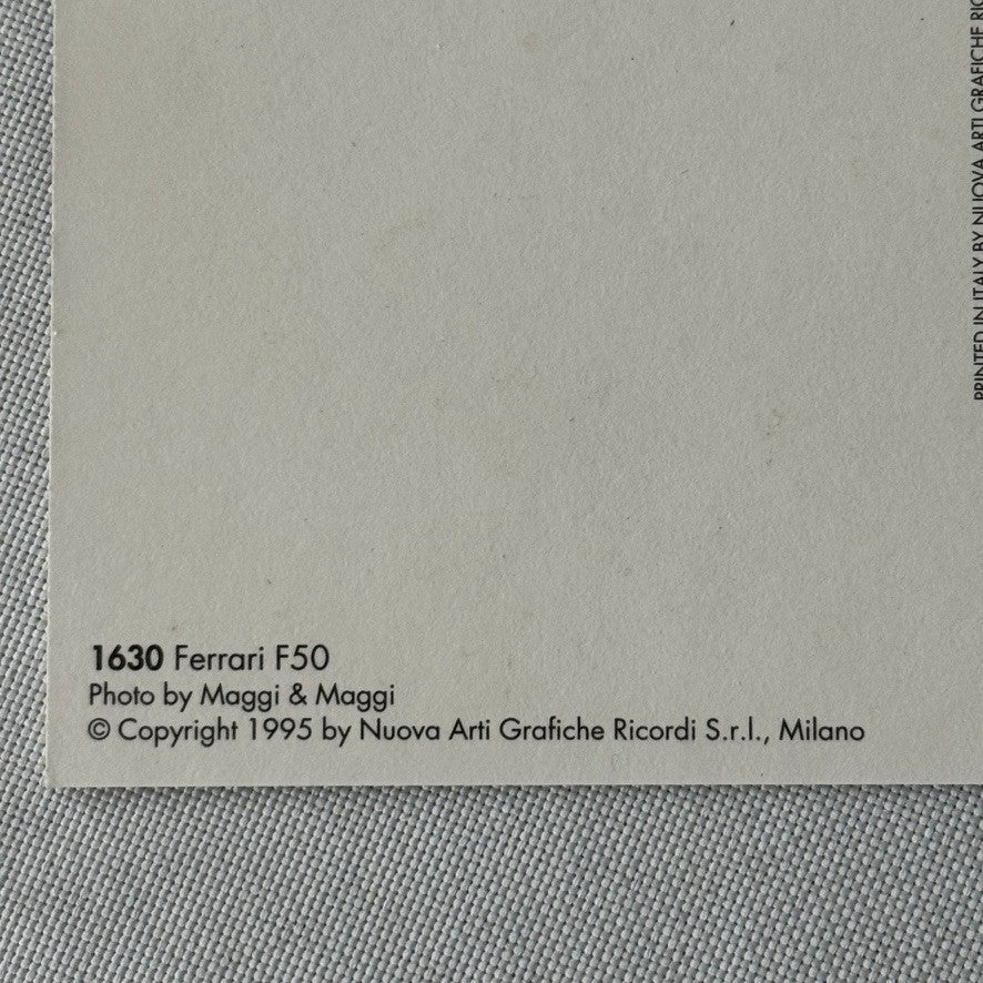 Ferrari F50 Supercar Postcard Post Card
