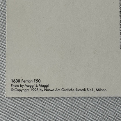 Ferrari F50 Supercar Postcard Post Card