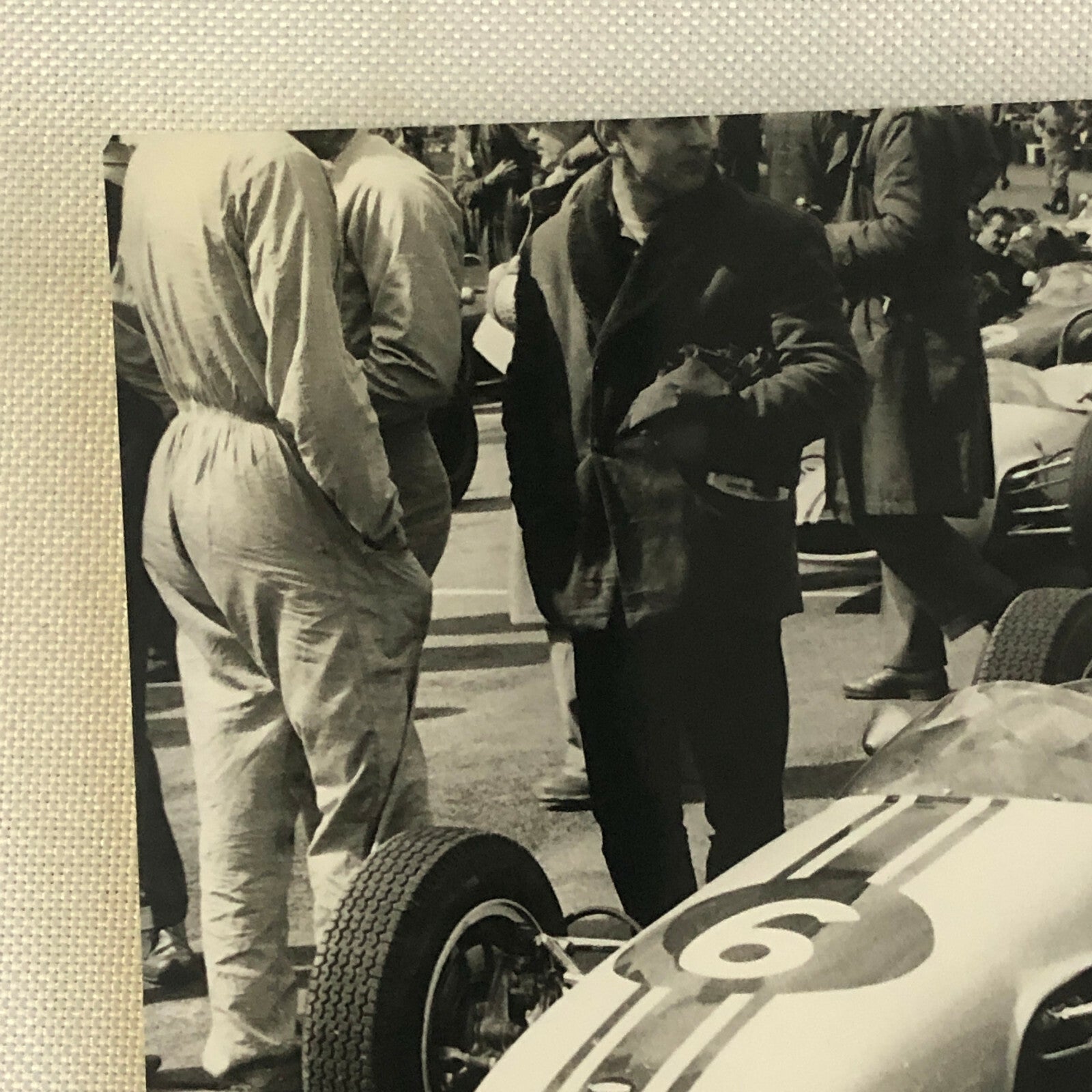 Vintage Grand Prix Racing Car Driver Photo Photograph Print 