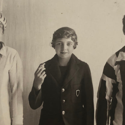 Circus Real Photo Postcard RPPC Post Card Clown Performers Acrobats Dancers ?