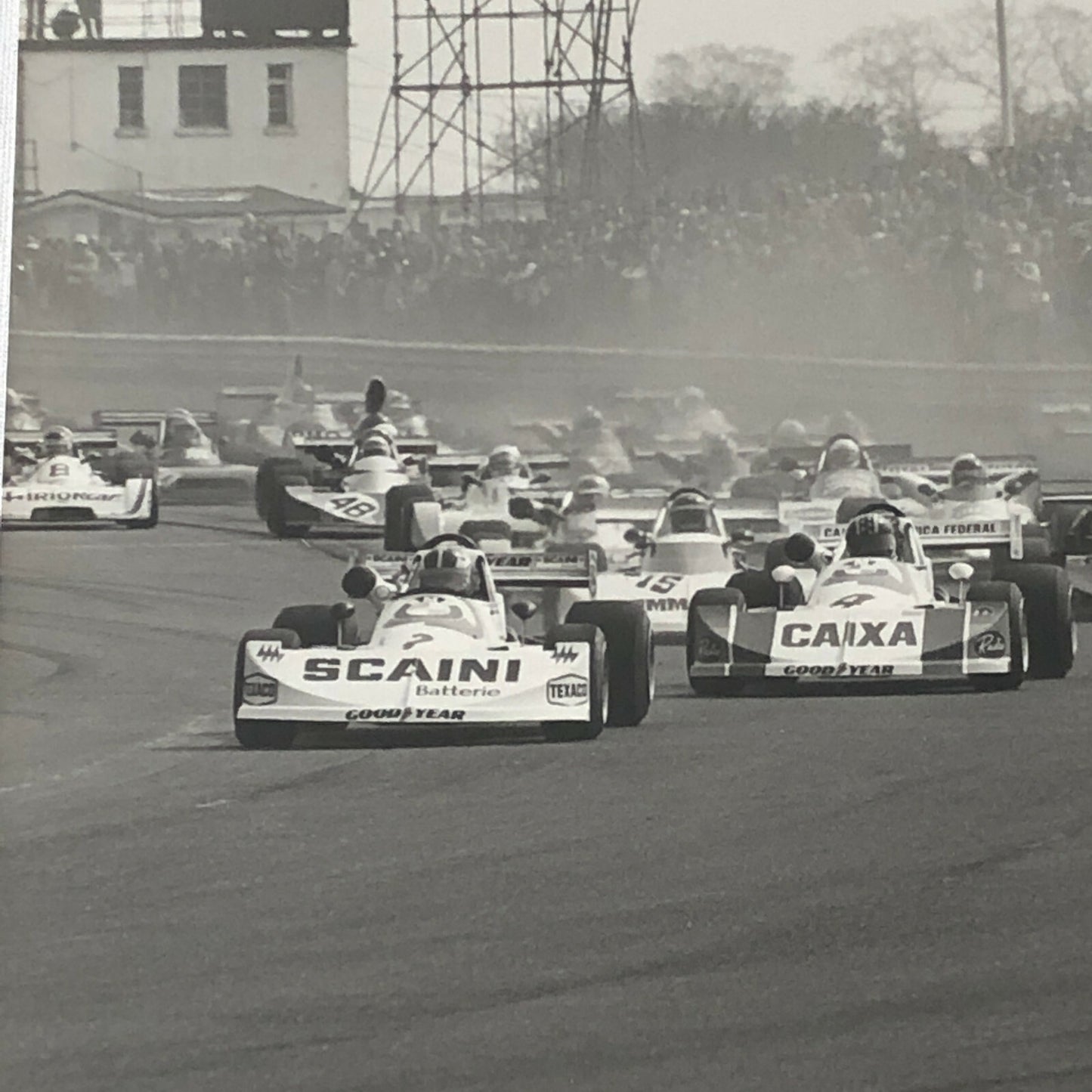 Vintage 1976 Formula 2 F2 Thruxton Grand Prix Racing Photo Photograph ELF +  
