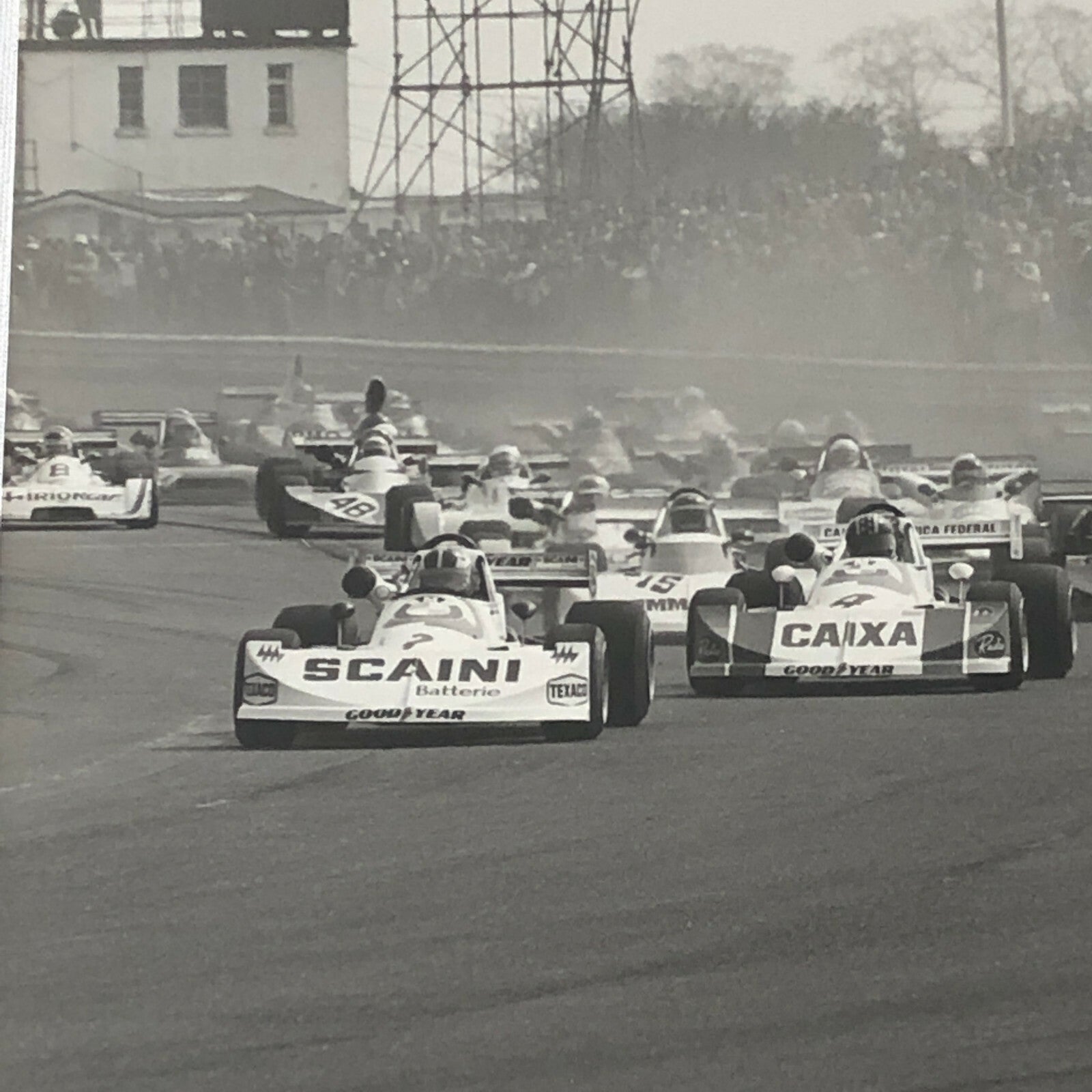 Vintage 1976 Formula 2 F2 Thruxton Grand Prix Racing Photo Photograph ELF +  