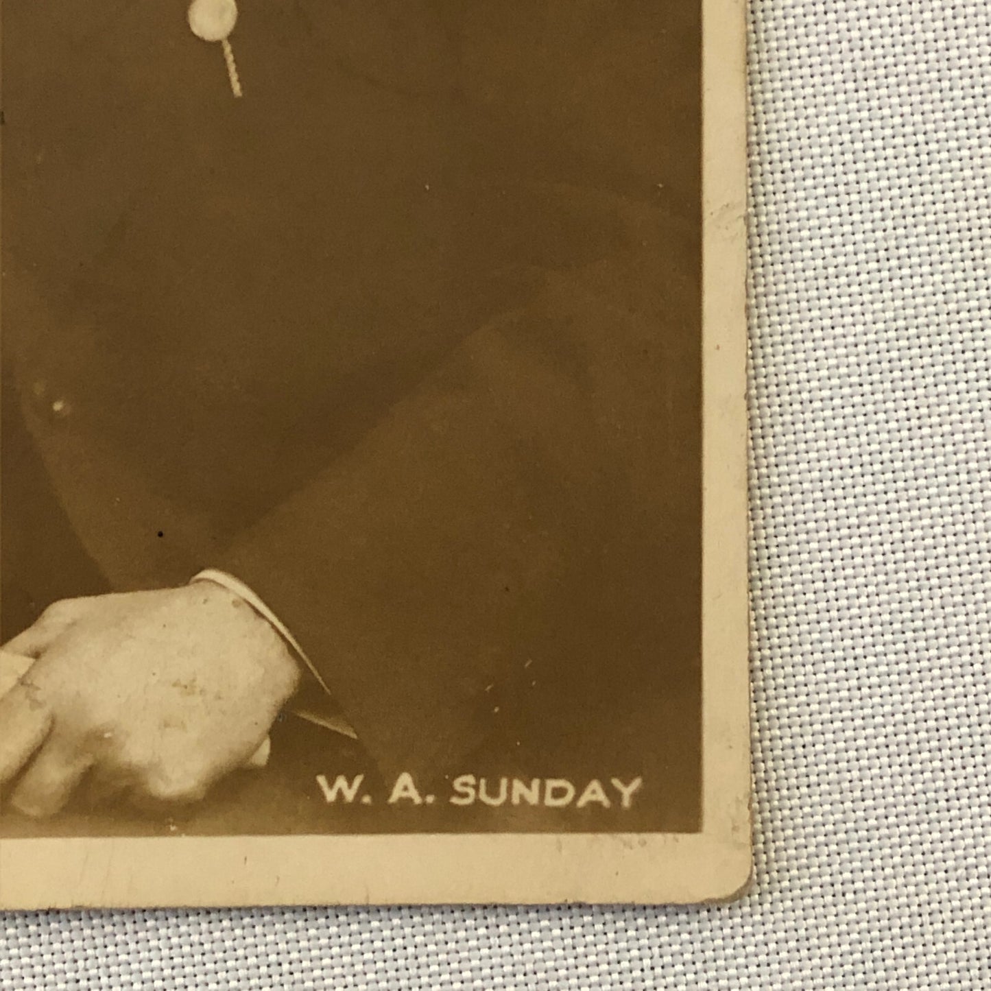 Antique RPPC Real Photo Postcard Post Card W A Sunday W.A. Sunday 