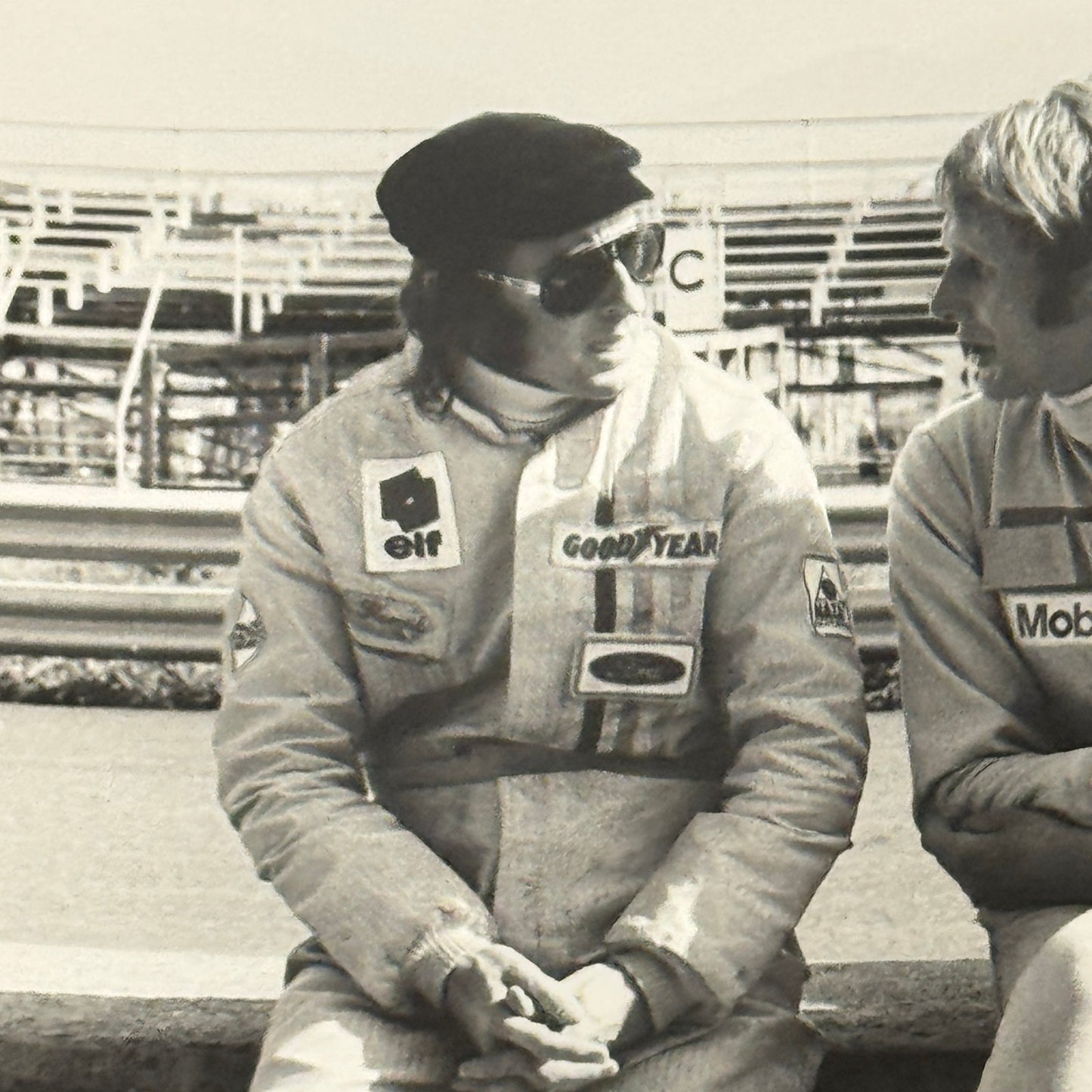 Vintage Racing Photo 1971 Austrian Grand Prix Jackie Stewart Dr Helmut Marko