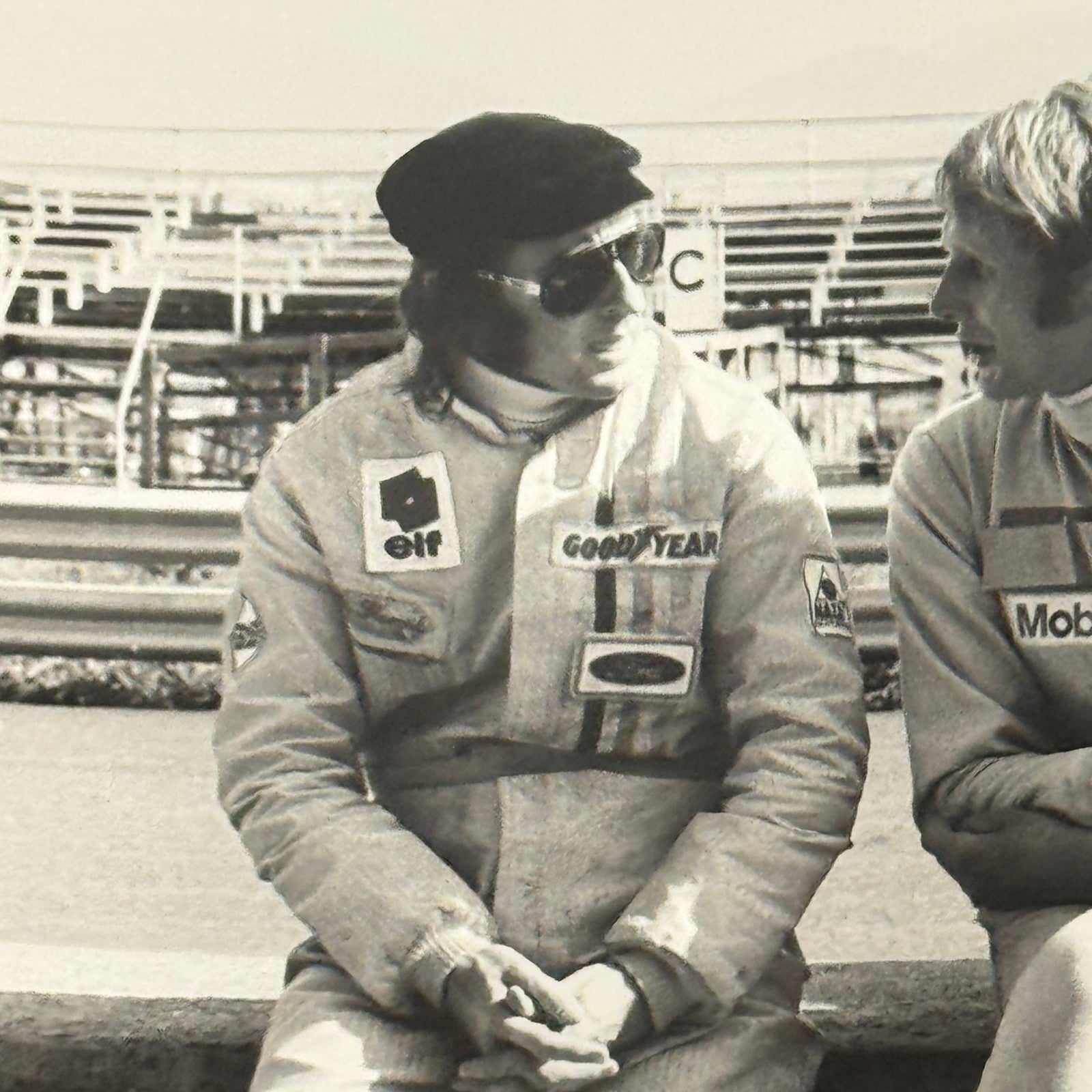 Vintage Racing Photo 1971 Austrian Grand Prix Jackie Stewart Dr Helmut Marko