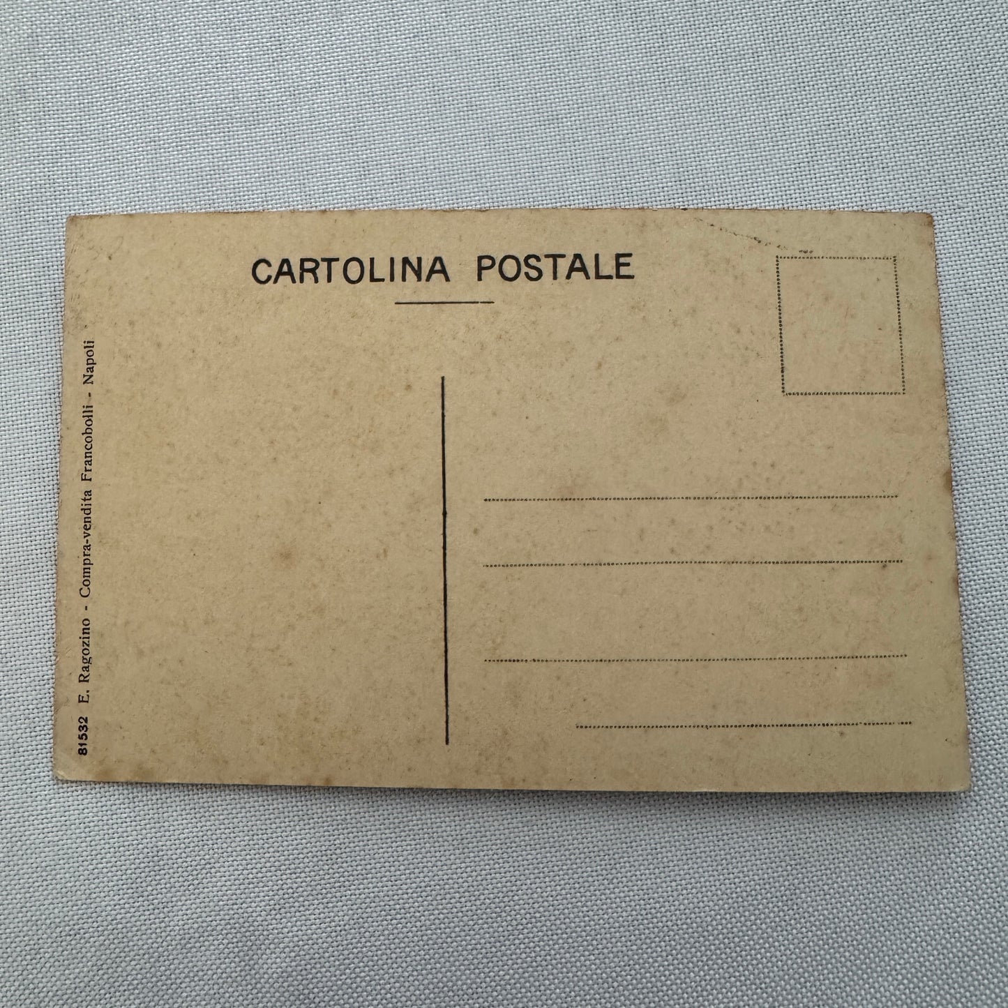Vintage Car Automobile Postcard Post Card Italy Italian Horse Drawn Wagon