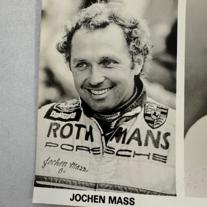 Rothmans Porsche Racing Driver Photo Photograph Jochen Mass Ekkehard Kiefer