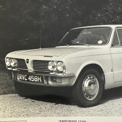 Triumph 1500 Car Factory Press Photo Photograph Print 1971